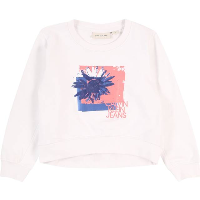 Boxy Flower Graphic Sweatshirt