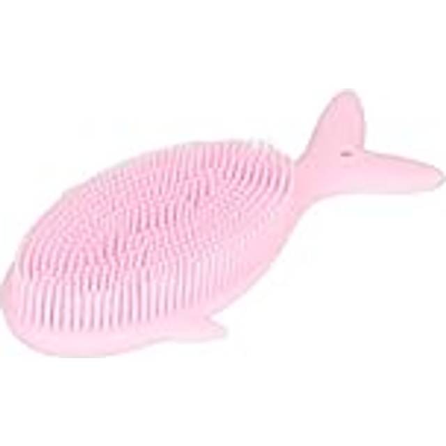 Babybadborste Badleksak Duschborste Mjuk Silikon Helkroppshår Schampo Badborste (Rosa)