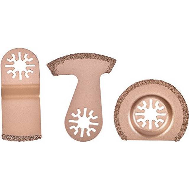 3pcs Oscillating Segment Multifunction Tool Carbide Saw Blade Oscillating Blades Set for Polishing Cement Grit Grinding Removing Grout and Ceramic
