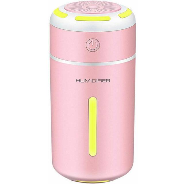7 Colors LED Ultrasonic Essential Oil Diffuser Mini Aromatherapy Air Humidifier Pink