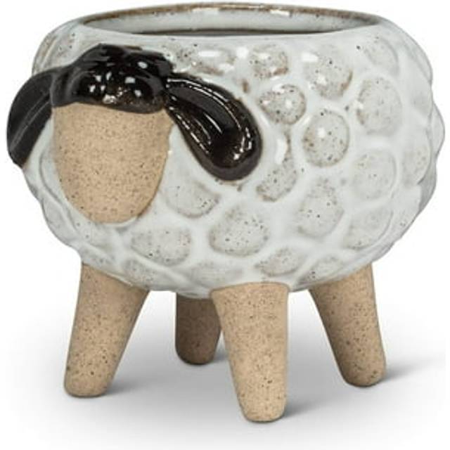 "Abbott Collection 27-CRITTER-827-LG Large Sheep on Legs Planter  3.5"""" H"