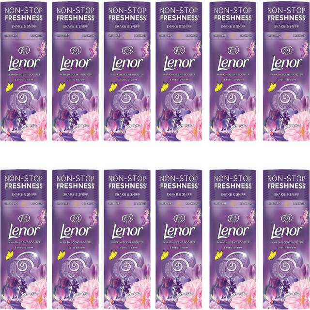 Lenor Laundry Perfume In-Wash Scent Booster Beads Exotic Bloom, Non-Stop Freshness, 176g (Pack of 12)