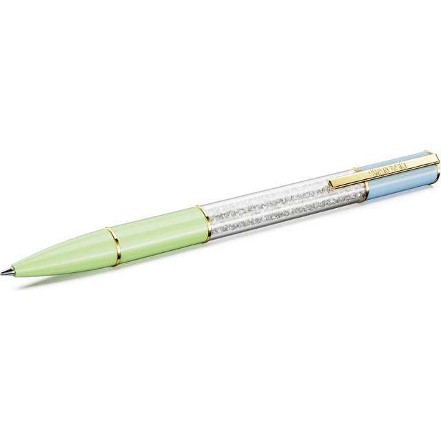 Crystalline Lustre ballpoint pen, Multicoloured, Gold-tone plated - Green
