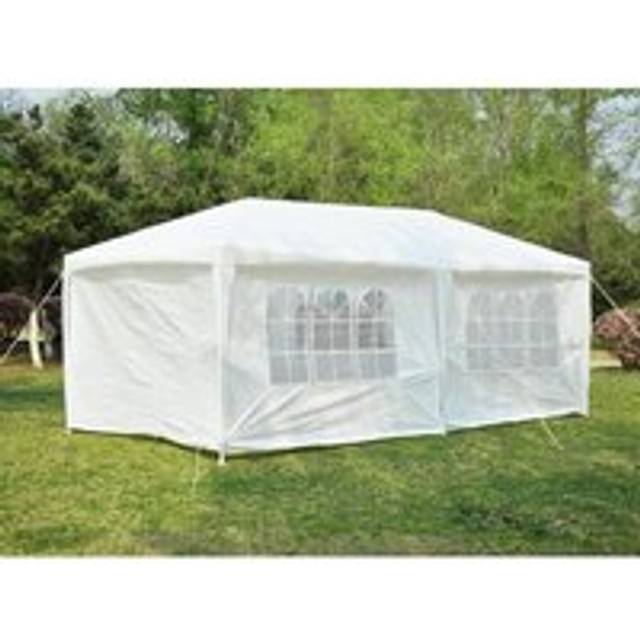 3x3m Event Gazebo with Removable Sides - White - One Size