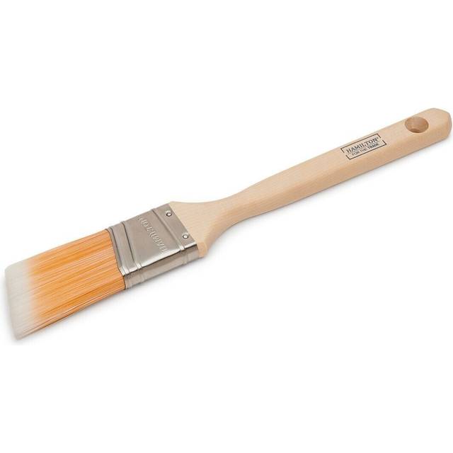Hamilton For The Trade Synthetic Long Handled Angled Paintbrush 1.5"