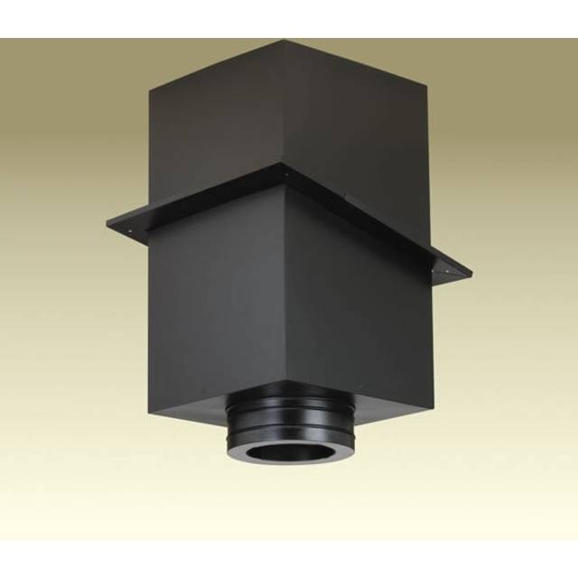 M & G Duravent 6DT-CS24 6 Inch  Dura-Vent Duratech Cathedral Ceiling Support Black  24 Inch  Tall