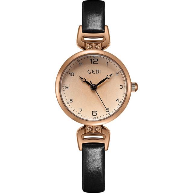 VEANXIN Retro Womens Quartz Watch Stylish Round Casual Dress Ladies Watch with Leather Strap Analog Quartz Female Small Face Wrist Watch
