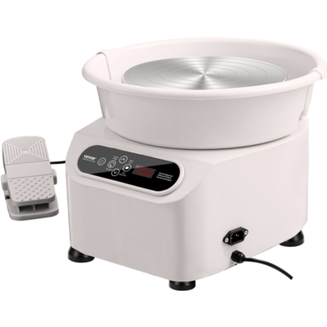 Vevor ZQLPJXS10YC3WLC3NV1 Pottery Wheel, White
