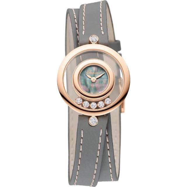 Chopard Rose Gold and Diamond Happy Diamonds Watch - 26mm
