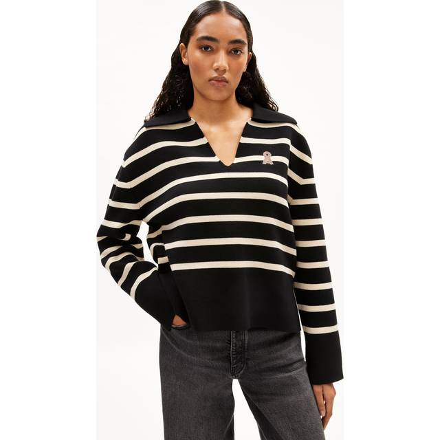 Women's oversized sweater ARMEDANGELS Frejiaas Stripes - Noir