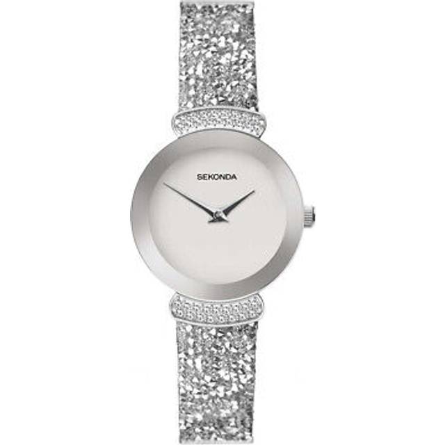 Sekonda Seksy Ladies Watch | Silver Brass Case & Bracelet with Silver Dial | 40516