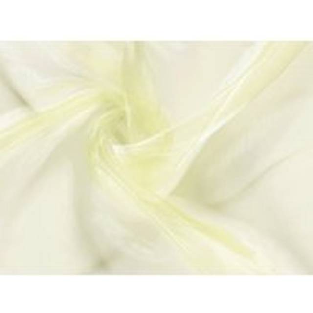 Sheer Organza Fabric Lemon