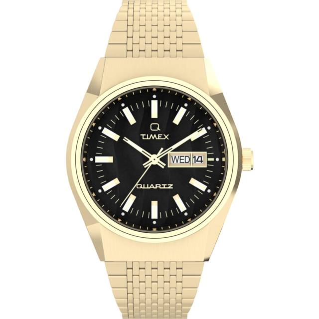 Timex Q Falcon Eye Gold Stainless Steel Watch TW2W62500 - Black