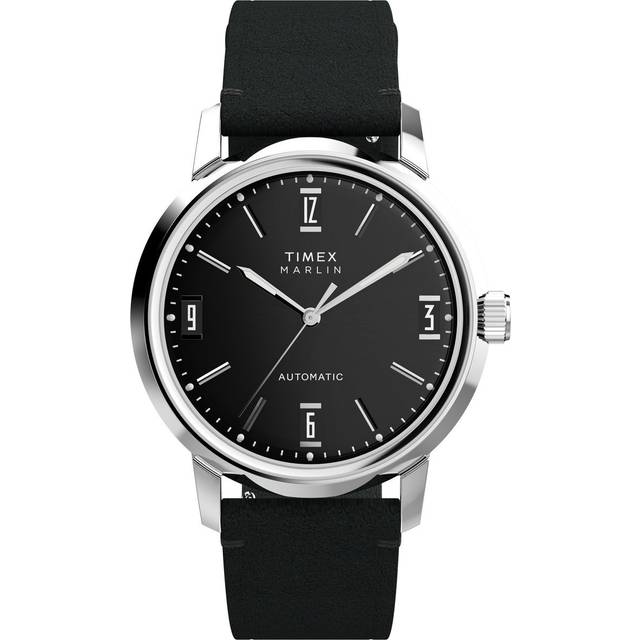 Timex Marlin Automatic 40mm Leather Strap Watch TW2W59700