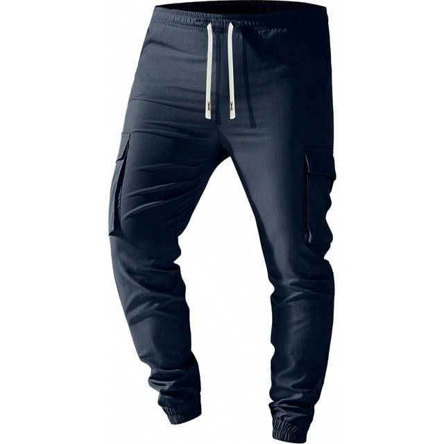 SHEIN Tween Boy Casual Drawstring Workwear Trousers, Spring Autumn Summer