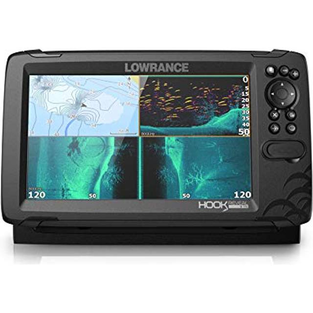 Lowrance HOOK Reveal 9 TripleShot Fishfinder with Transducer and US Inland Mapping Preloaded - 9  C-MAP