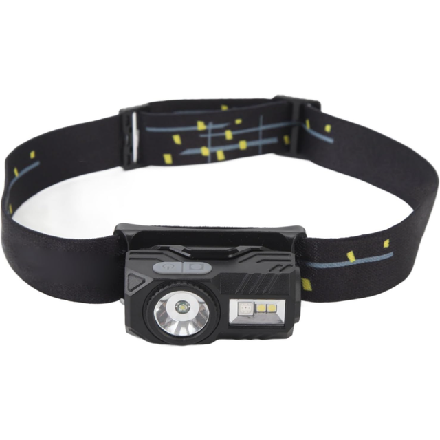 Chronus LED Magnetic Headlamp Multiple Light Source Motion Sensor Rechargeable Lightweight LED Cap Clip Lights for Outdoor(Black)
