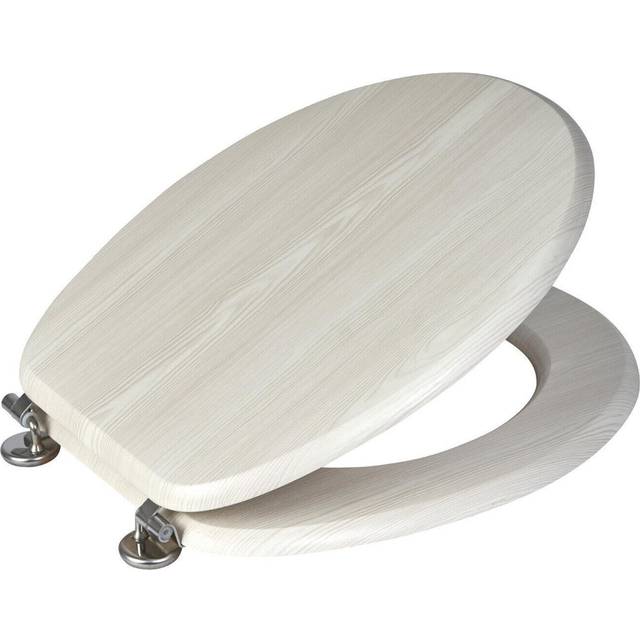 Oxford Round Standard Toilet Seat - White Oak (12.7cm H X 37.5cm W X 44.5cm D)