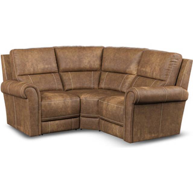 Ranch Brown Fabric Sofas - Modular 3 Seat Corner Sofa - Colorado Range - Oak Furnitureland