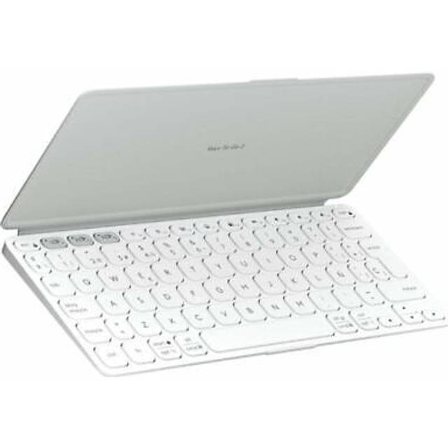 Logitech Tangentbord Keys-To-Go 2 för surfplattor in Pale Gray, Español (Qwerty)