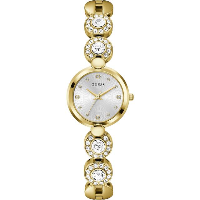 Guess Ladies Stardom Gold Tone Crystals Bracelet Watchh GW0757L2