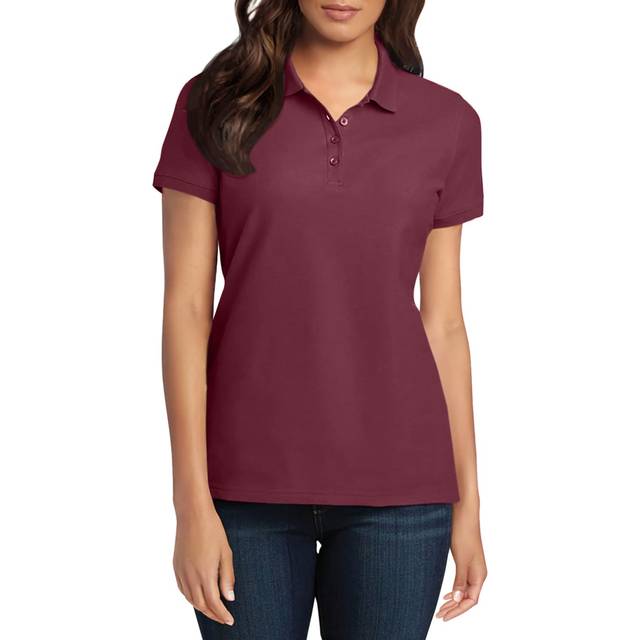 Port Authority Ladies core classic Pique Polo L gusty grey
