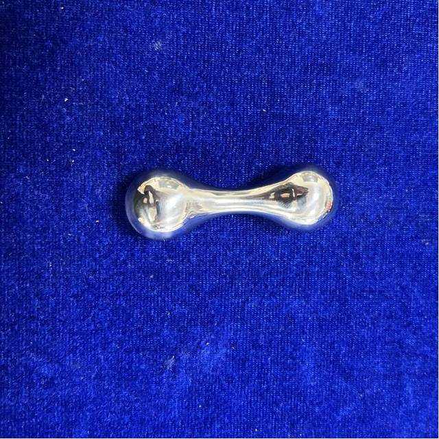 (Silver) Knuckle Bone Skill Toy Finger Fidget Stress Relief Gadget Metal Material Gift