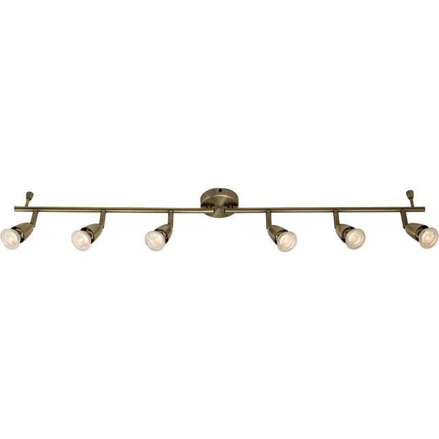 Adjustable Ceiling Spotlight Antique Brass 6 Light Bar Downlight Modern Lamp