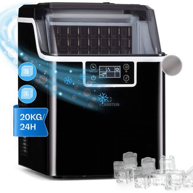 Ice cube maker machine electric crusher countertop 3.2 l with drip tray black