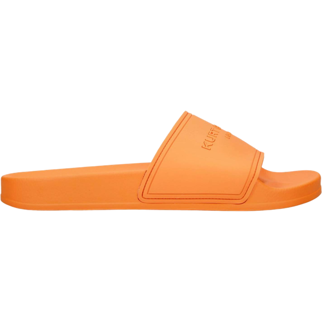 Kurt Geiger London Mens Orange Kgl Branded Textile Pool Sliders Eur 40 / 6 Uk Men - ORANGE