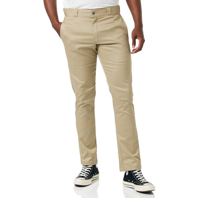 Dickies mens Skinny Straight-fit work utility pants  Desert Sand  29W