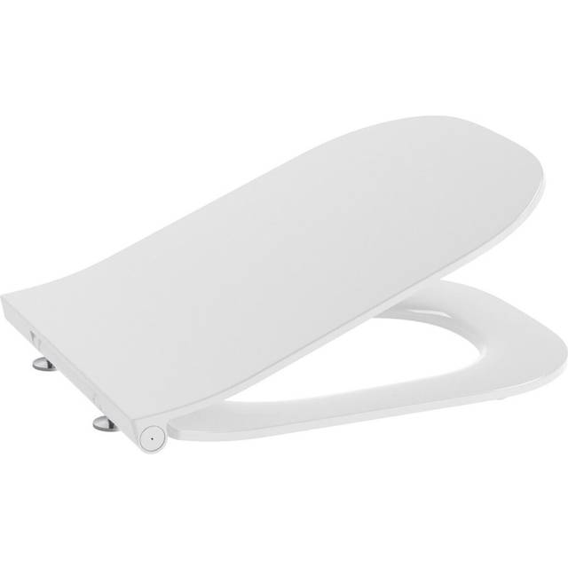 Roca the gap slim replacement wc seat with soft close hinges in white a801472003