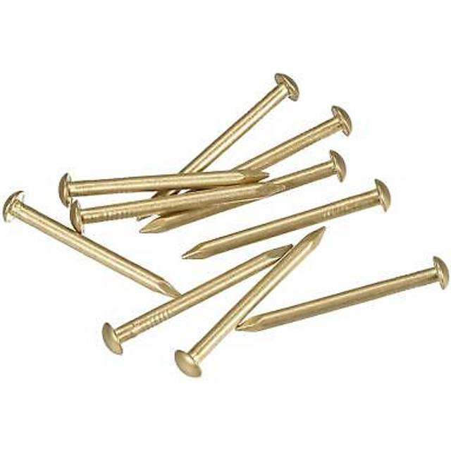 Small tiny brass nails 2.8x40mm for diy pictures wooden boxes household 10pcs