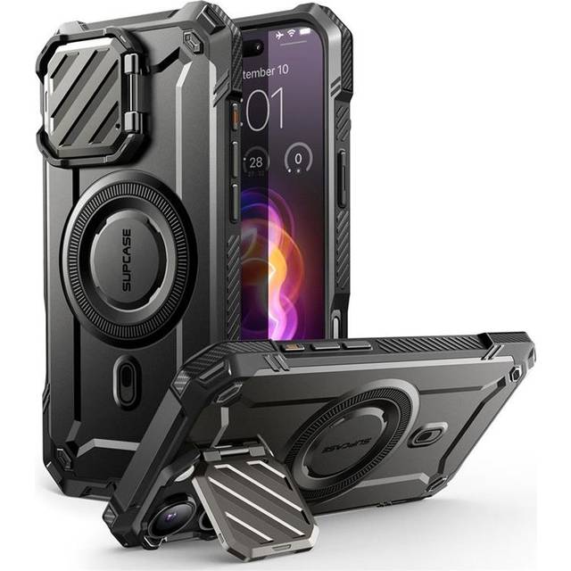 Supcase iPhone 16 Pro Max Mobilskal Magsafe UB XT - Svart