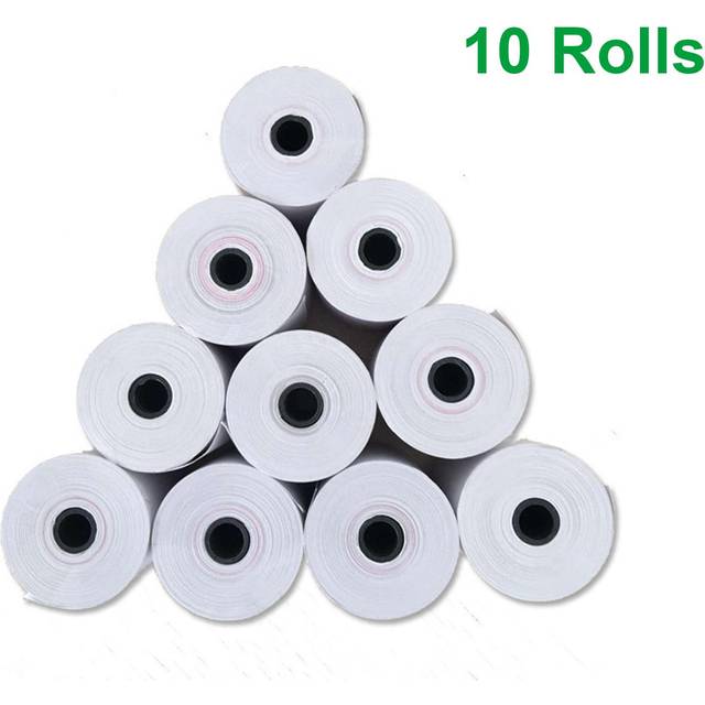 Printing Paper for 58mm Receipt Thermal Printer USB BT Mini Portable Label Printer Compatible for iOS Android Windows ESC/POS Print Commands 10 pcs