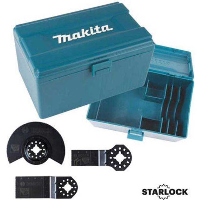 Makita Starlock Multi Tool Blade Set Wood Metal hcs 3 Piece Set + Box - Bosch