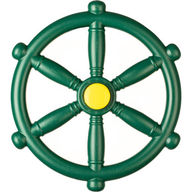 Green and Yellow Outdoor Playground Captain Pirate Ship Wheel  Plastic