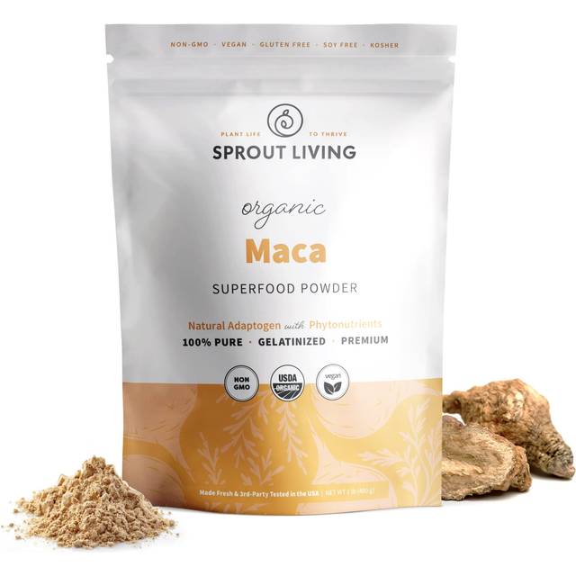 Sprout Living  Organic Maca  Superfood Powder  1 lb (450 g)