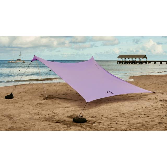 Neso Tents Grande Beach Tent  7ft Tall  9 x 9ft  Reinforced Corners and Cooler Pocket (Lavender)
