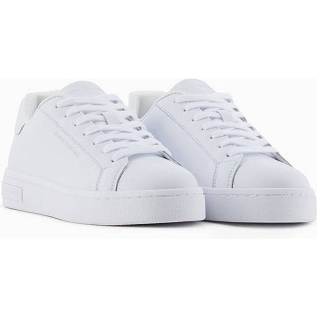 Armani Exchange, Sneakers, female, White, 6 UK, White Lace-Up Trainers