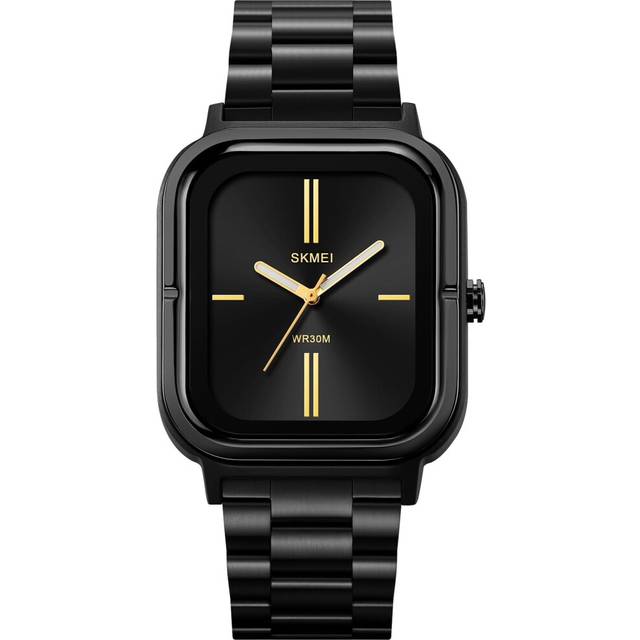 Business Square Men's Watches Easy to Read Quartz Watch for Men Dress Watch Simple Dial Stainless Steel Casual Waterproof Men Wristwatch Men's Gift