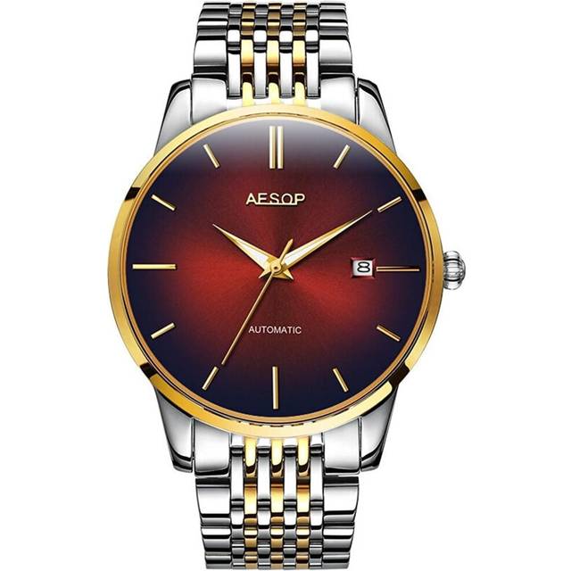 VEANXIN Men's Automatic Watch Luxury Brands Watches Steel Band Date Waterproof Two Tone Men Wrist Watch