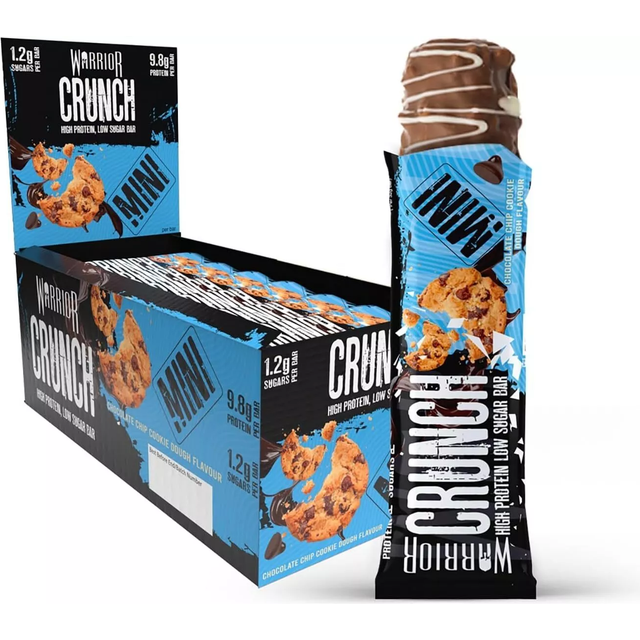 Warrior - Crunch Bar Mini - 24 bars, Chocolate Chip Cookie Dough