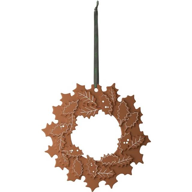 Kähler Gingerbread Wreath Brown Juletræspynt