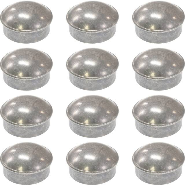 "Chain Link Fence 1 3/8"""""""" Round Dome External Post Caps | Die Cast Aluminum Caps | Chain Link Caps | (Pack of 12)"