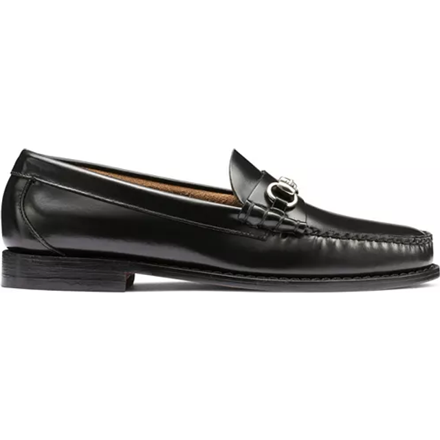 G.H.BASS Men's Lincoln Bit Weejuns® Moc-Toe Slip-On Loafers Black - Size: 8 WIDE