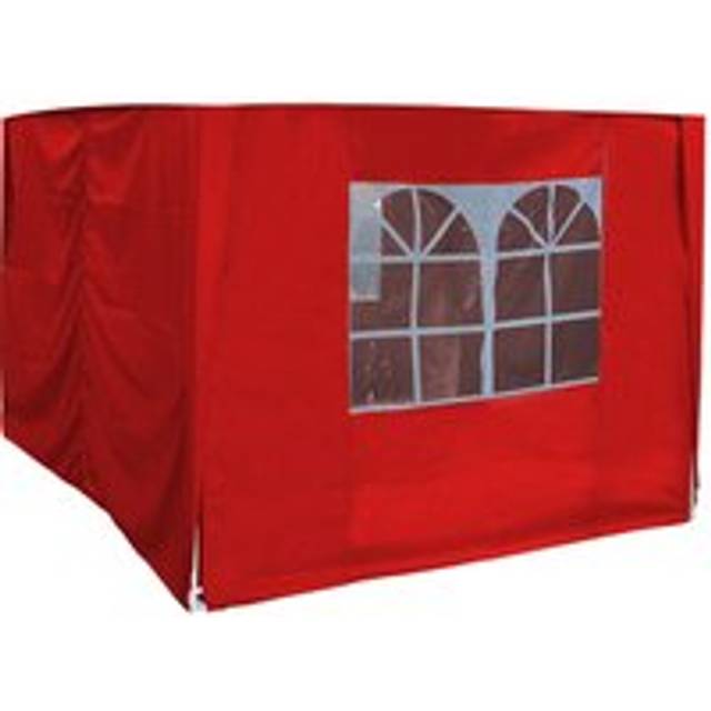 Greenbay - Outdoor Garden Pop Up Gazebo Marquee Party Tent Canopy 4 Side Panels 2.5x2.5m Red