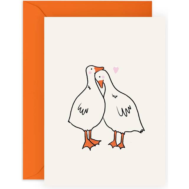 CENTRAL 23 Boyfriend Birthday Card - Girlfriend Anniversary Card - Ducks In Love - Wedding Anniversary Card For Husband Wife - Valentines Cards For He