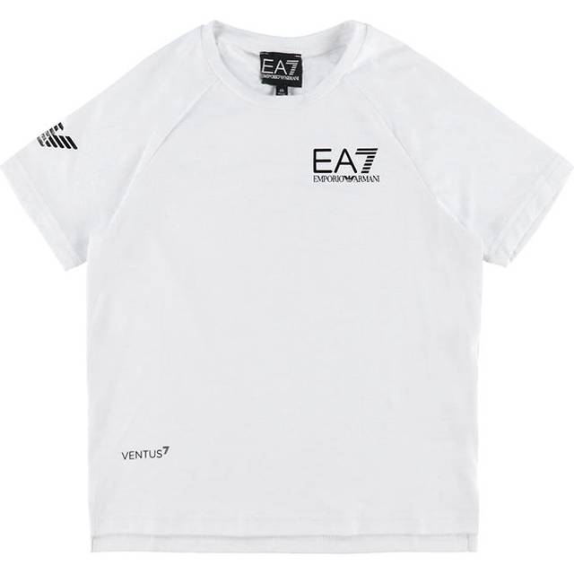 EA7 for boy. 8NBT22_BJEMZ Tennis Pro Boy T-Shirt in technical fabric VENTUS7 white (12años= 154cm), Casual, Polyamide, Short sleeve, childr