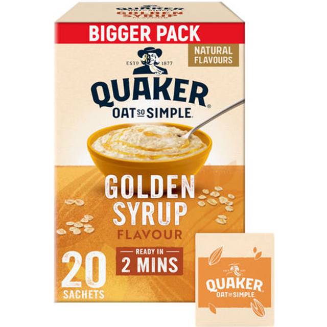 Quaker Oat So Simple Golden Syrup Family Pack Porridge Sachets
